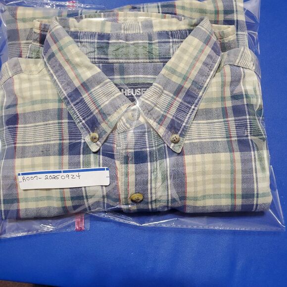 VAN HEUSEN Heavy weight cotton short sleeves southwest style XL Made in India - Picture 11 of 16